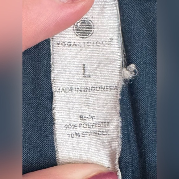 Yogalicious Dark Teal Racerback Tank, sz lg - Picture 4 of 4